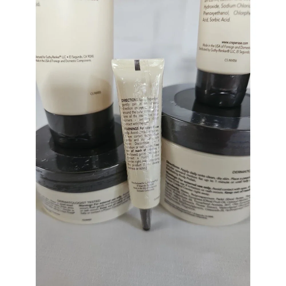 New Crepe Erase Trufirm Complex 5 piece set Dermatologist tested Lavender Honey